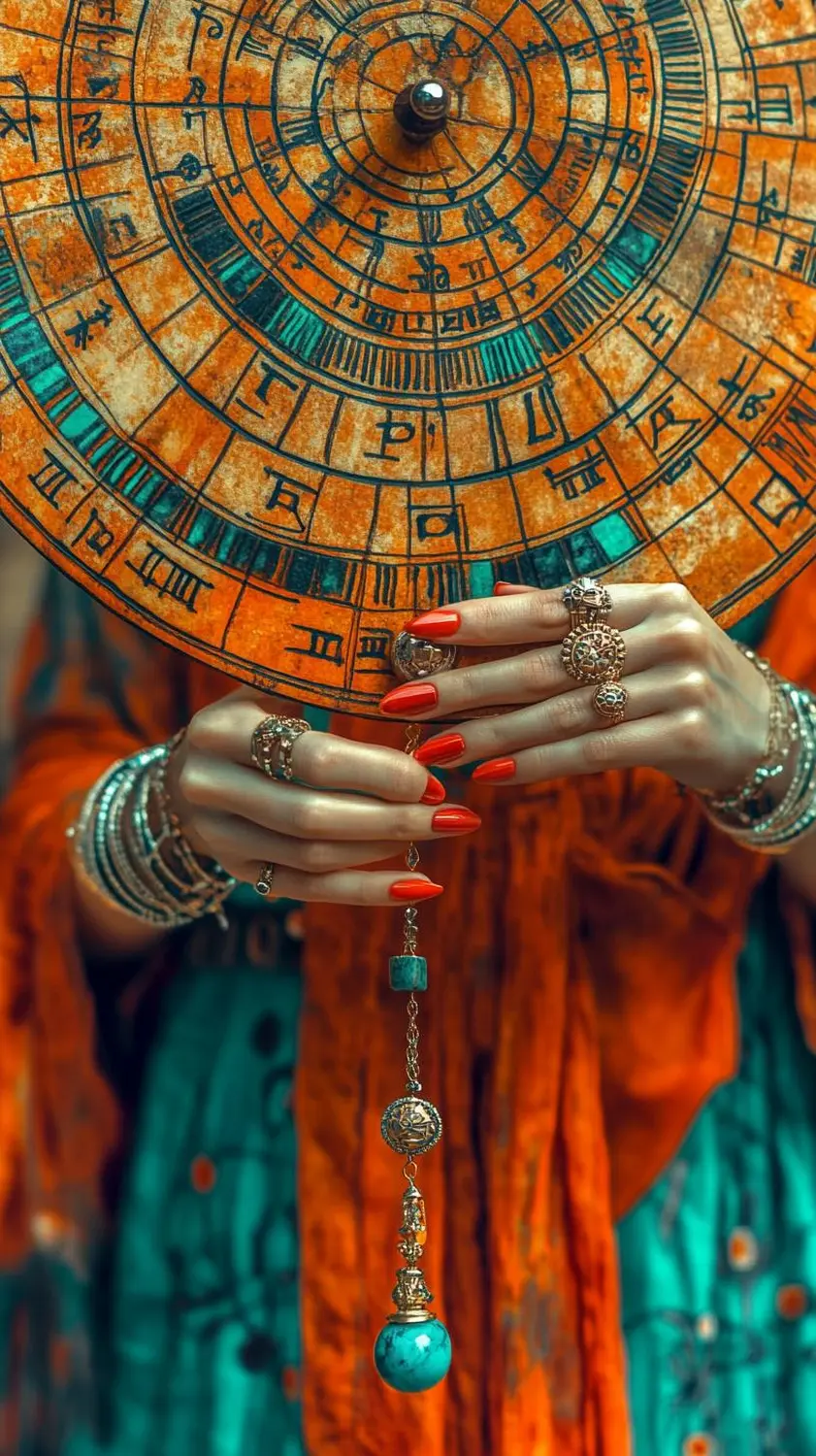 Hintergrundbild mit Farben und Regenschirmen von MAGIC TAROT