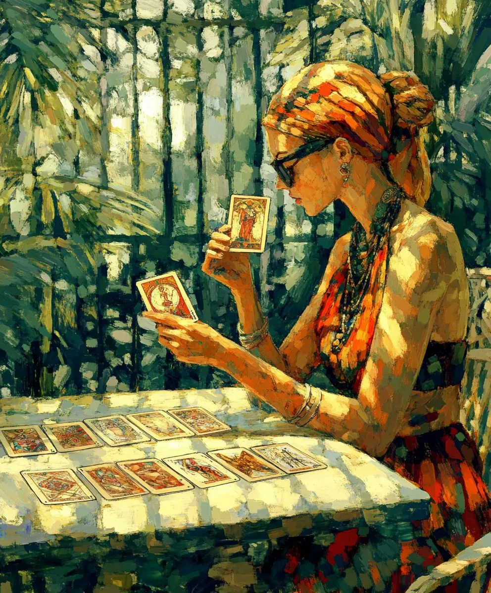 Die Magie der Tarotkarten in den Händen von Frauen von MAGIC TAROT
