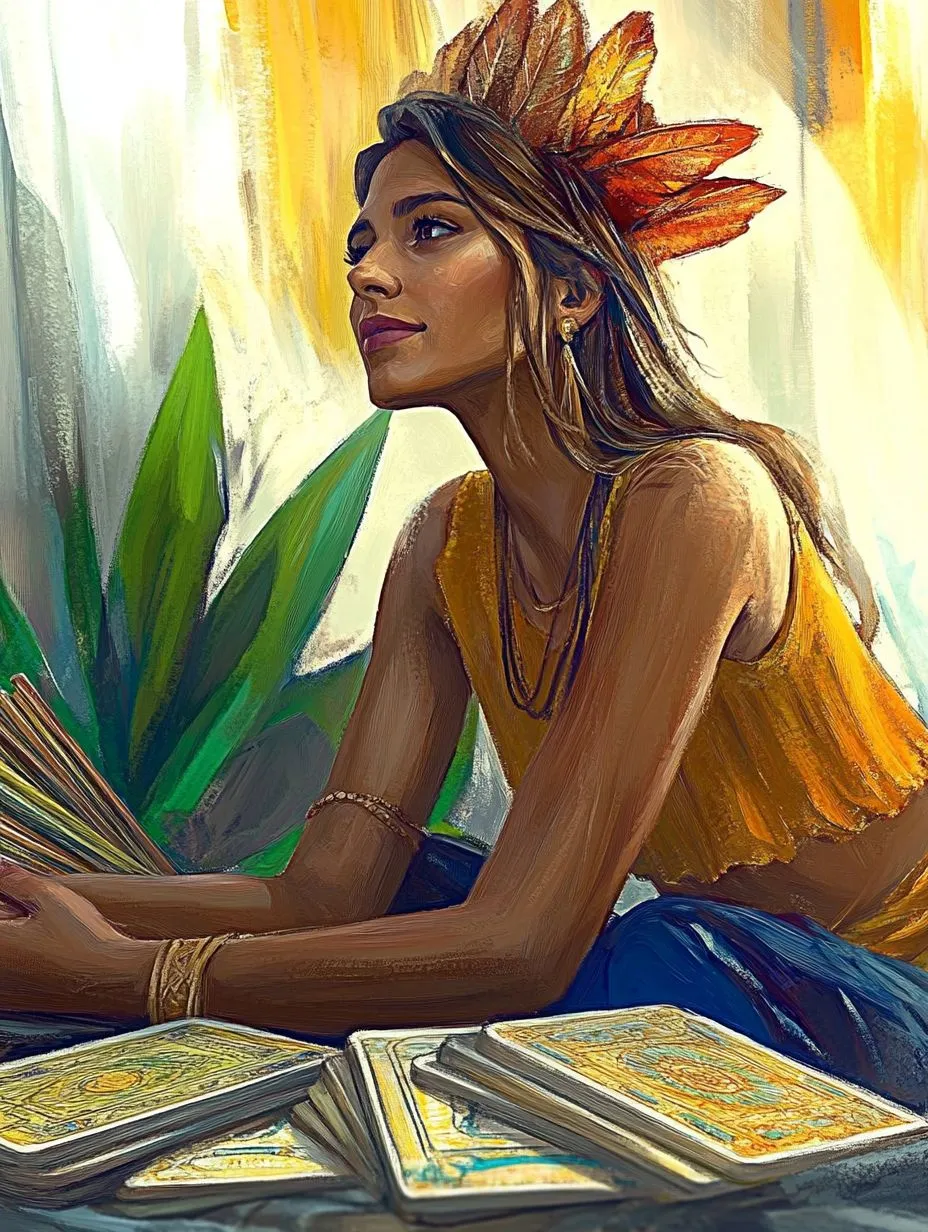 Die Magie der Tarotkarten in den Händen von Frauen von MAGIC TAROT